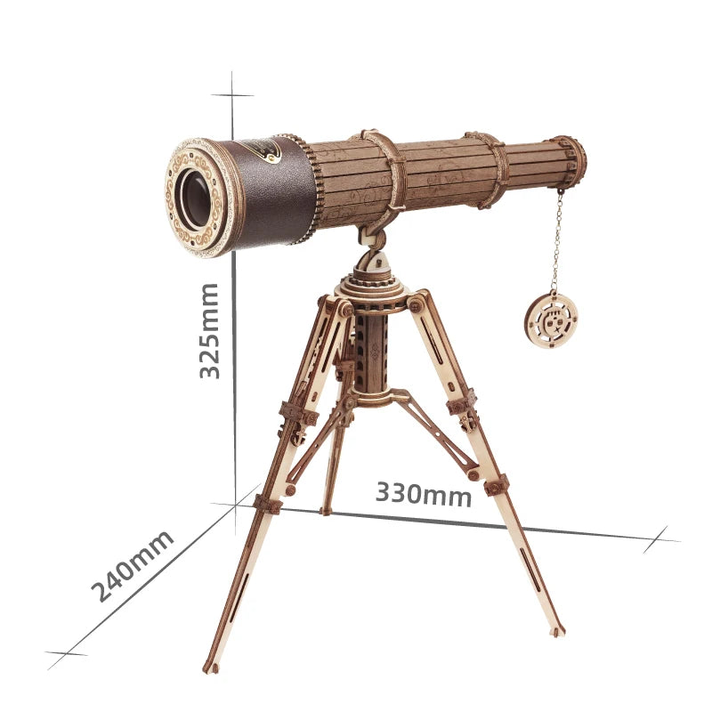Téléscope en bois
