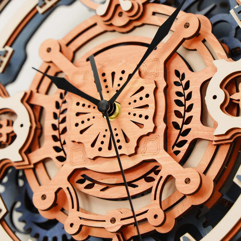 Maquette bois horloge