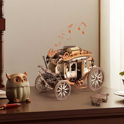 Boîte à musique en bois