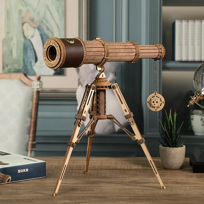 Téléscope en bois