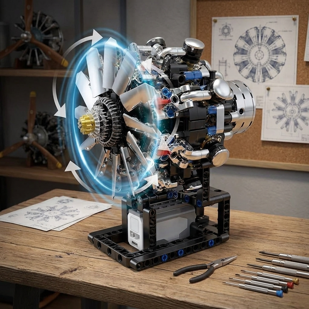 Maquette de moteur V8