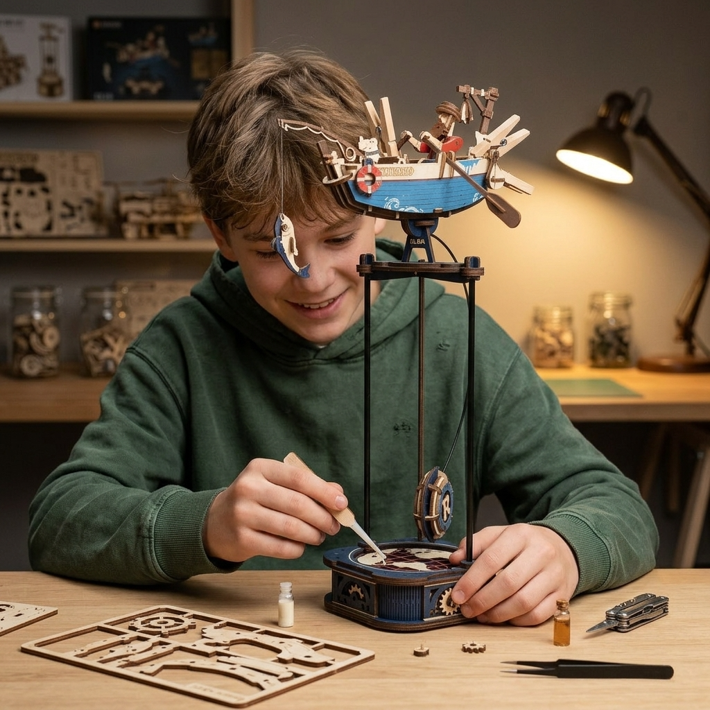 Maquette bateau oscillant