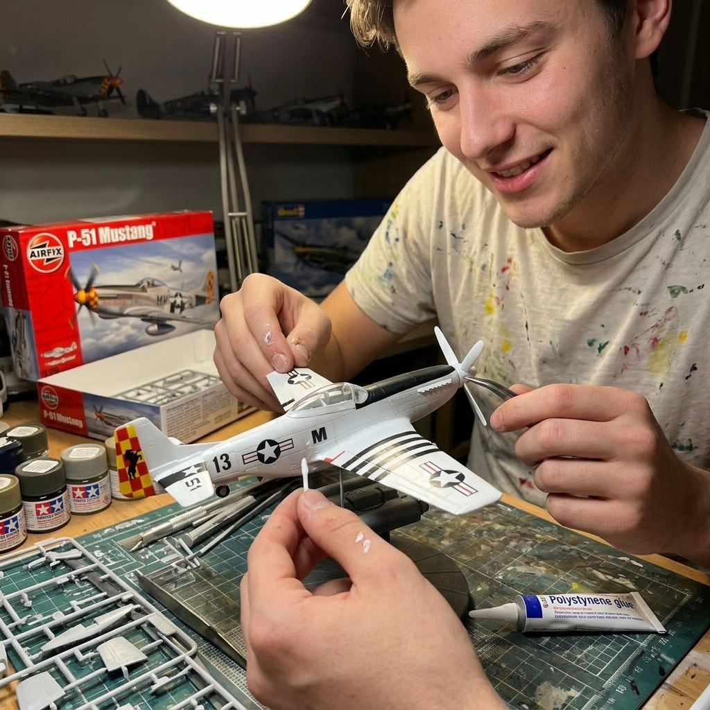 Maquette avion P51 Mustang