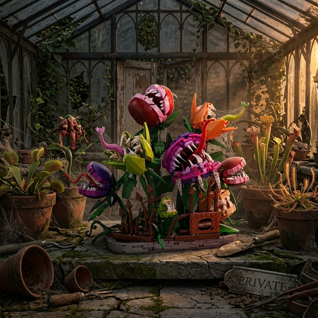 Maquette manoir des plantes carnivores