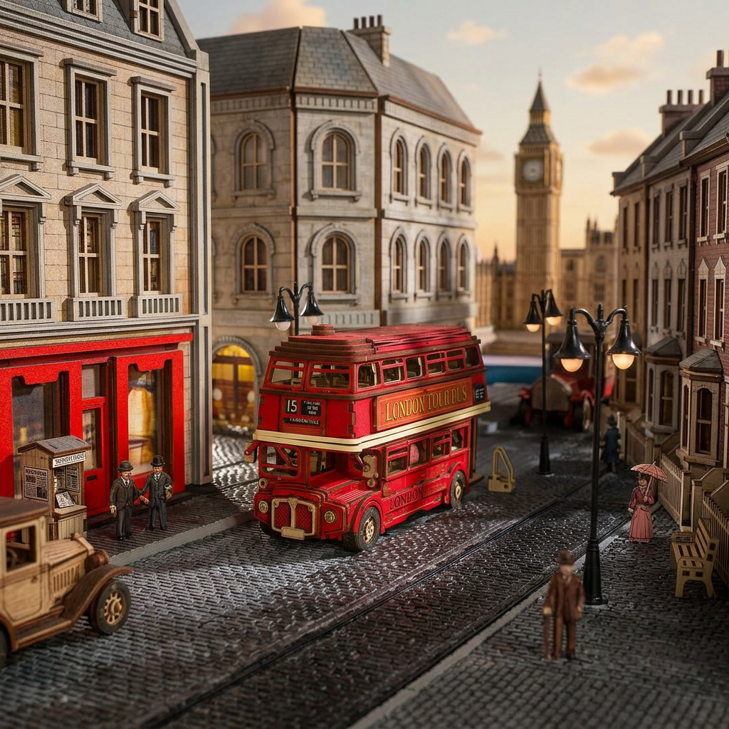 London Bus 3D puzzle