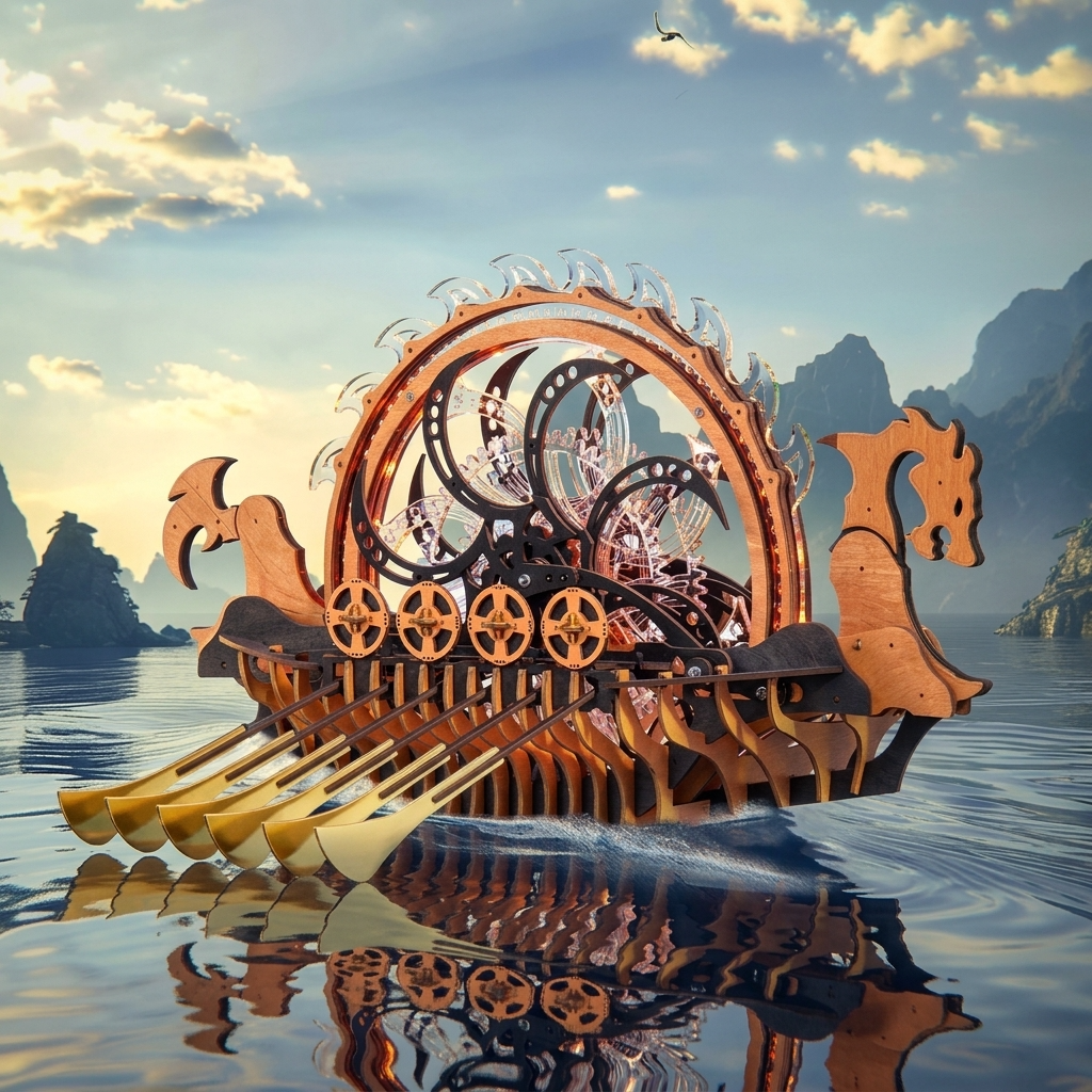 Maquette drakkar viking