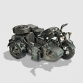 Maquette moto militaire