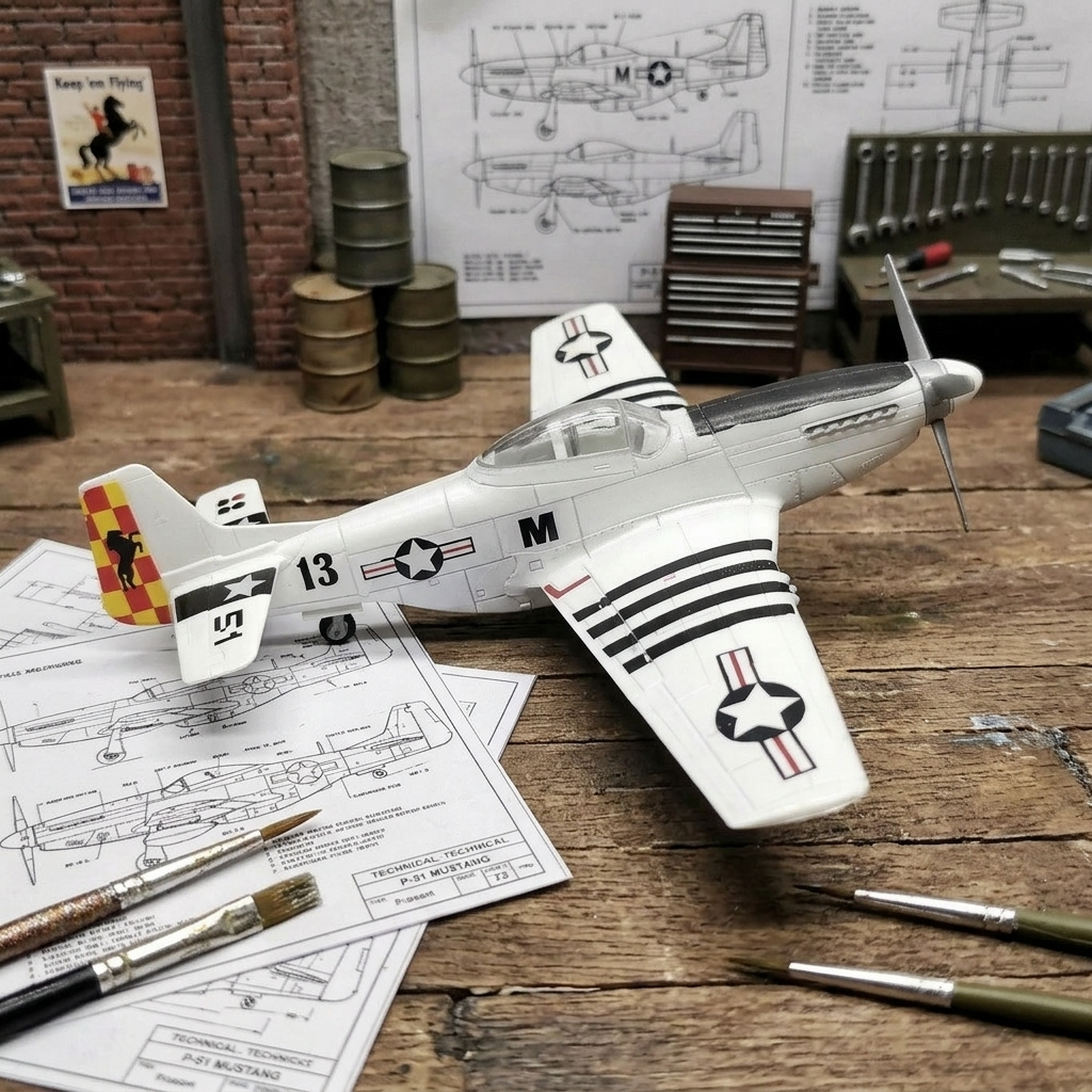 Maquette avion P51 Mustang