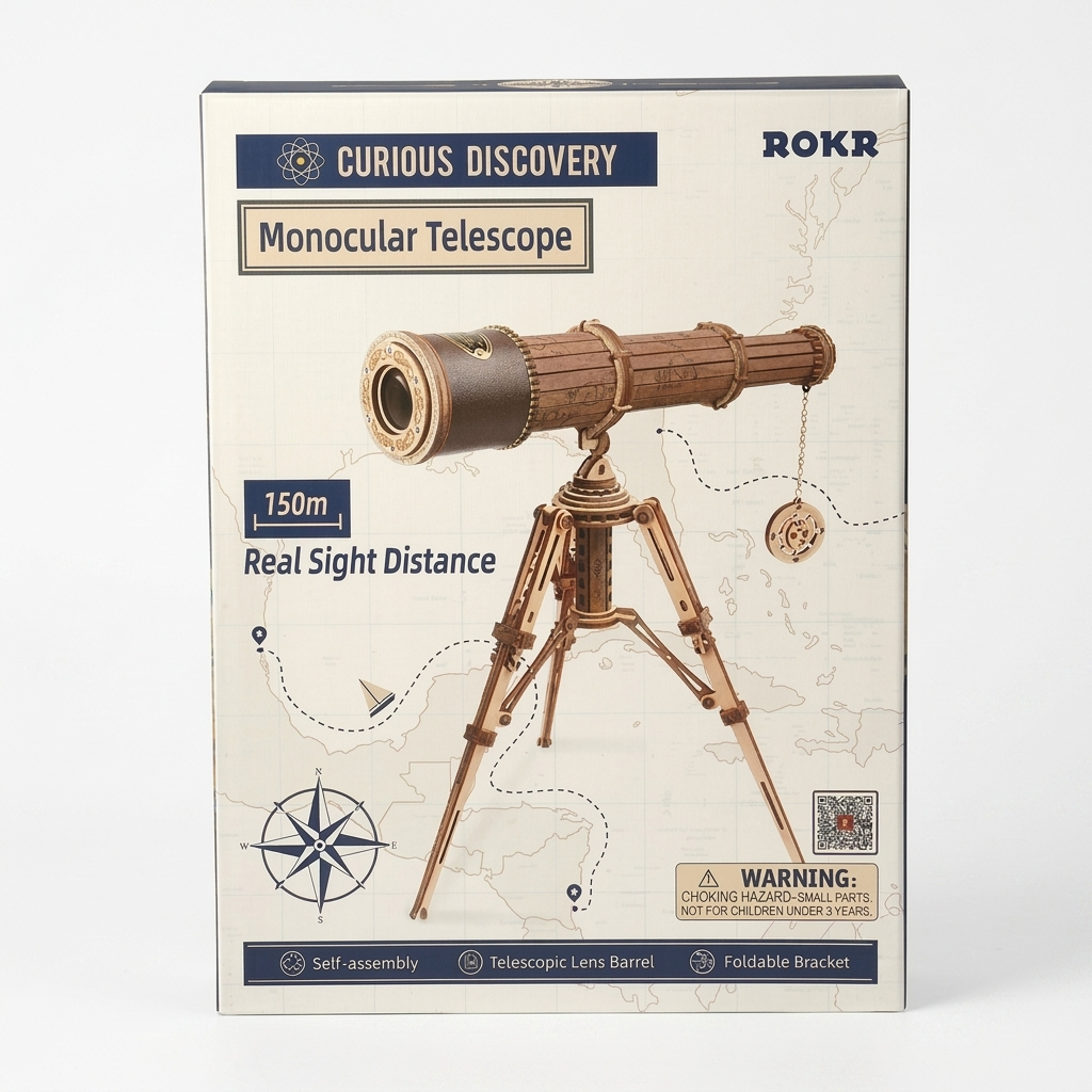 Téléscope en bois