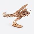 Maquette avion biplan en bois