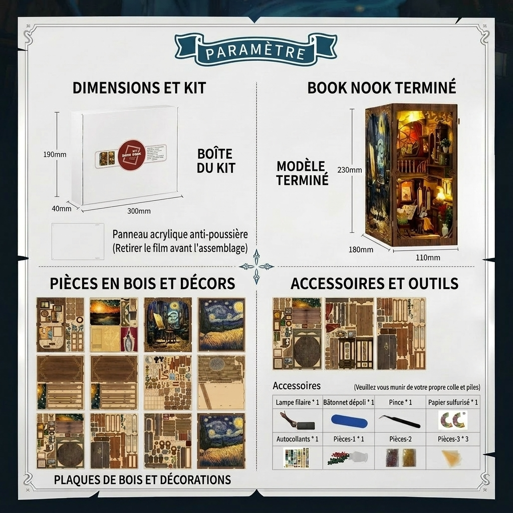 Book Nook Van Gogh