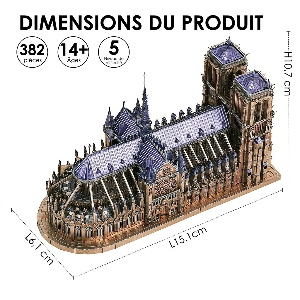 Maquette Notre-Dame de Paris - Métal