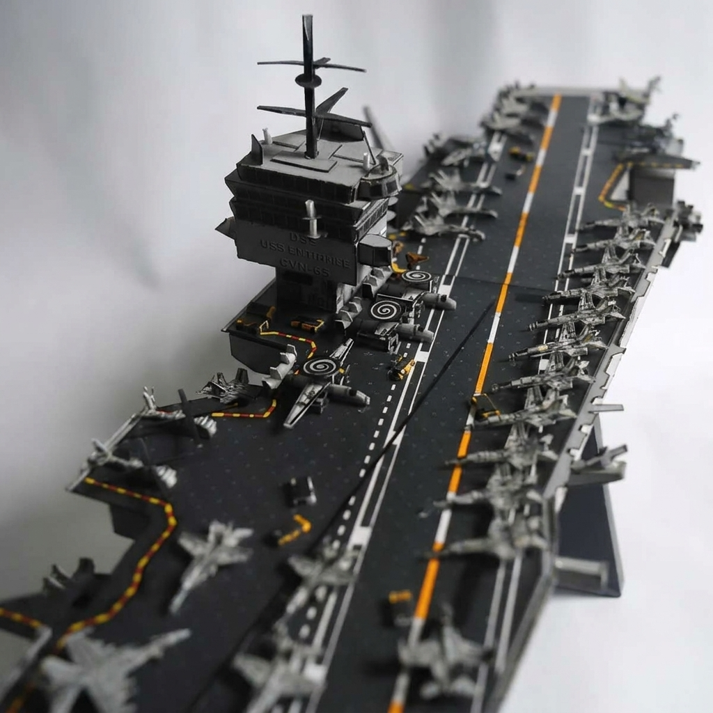 Maquette porte-avions USS Enterprise