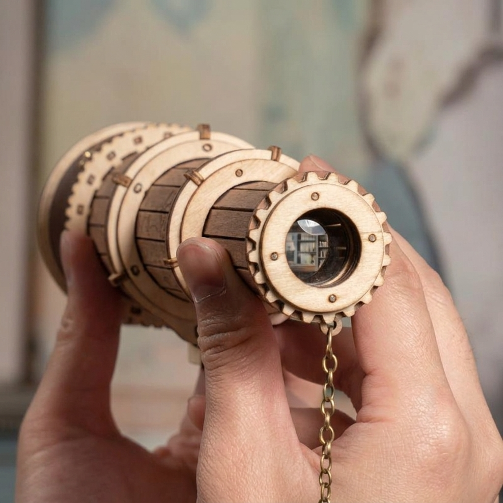 Téléscope en bois