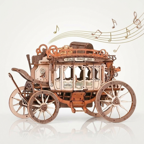 Boîte à musique en bois