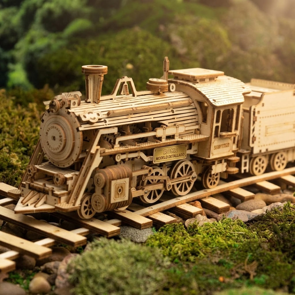 Maquette bois locomotive