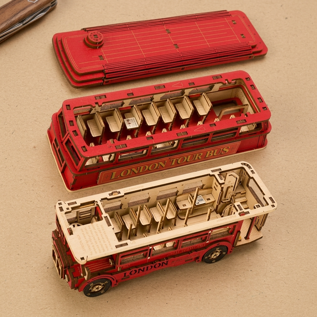 London Bus 3D puzzle