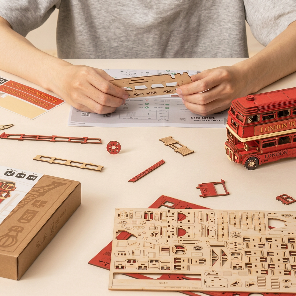 London Bus 3D puzzle