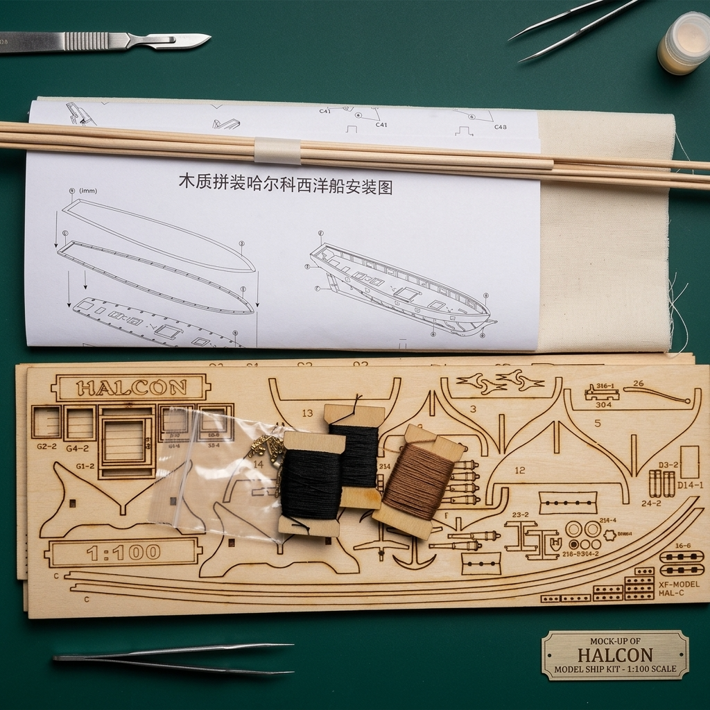 Maquette voilier bois
