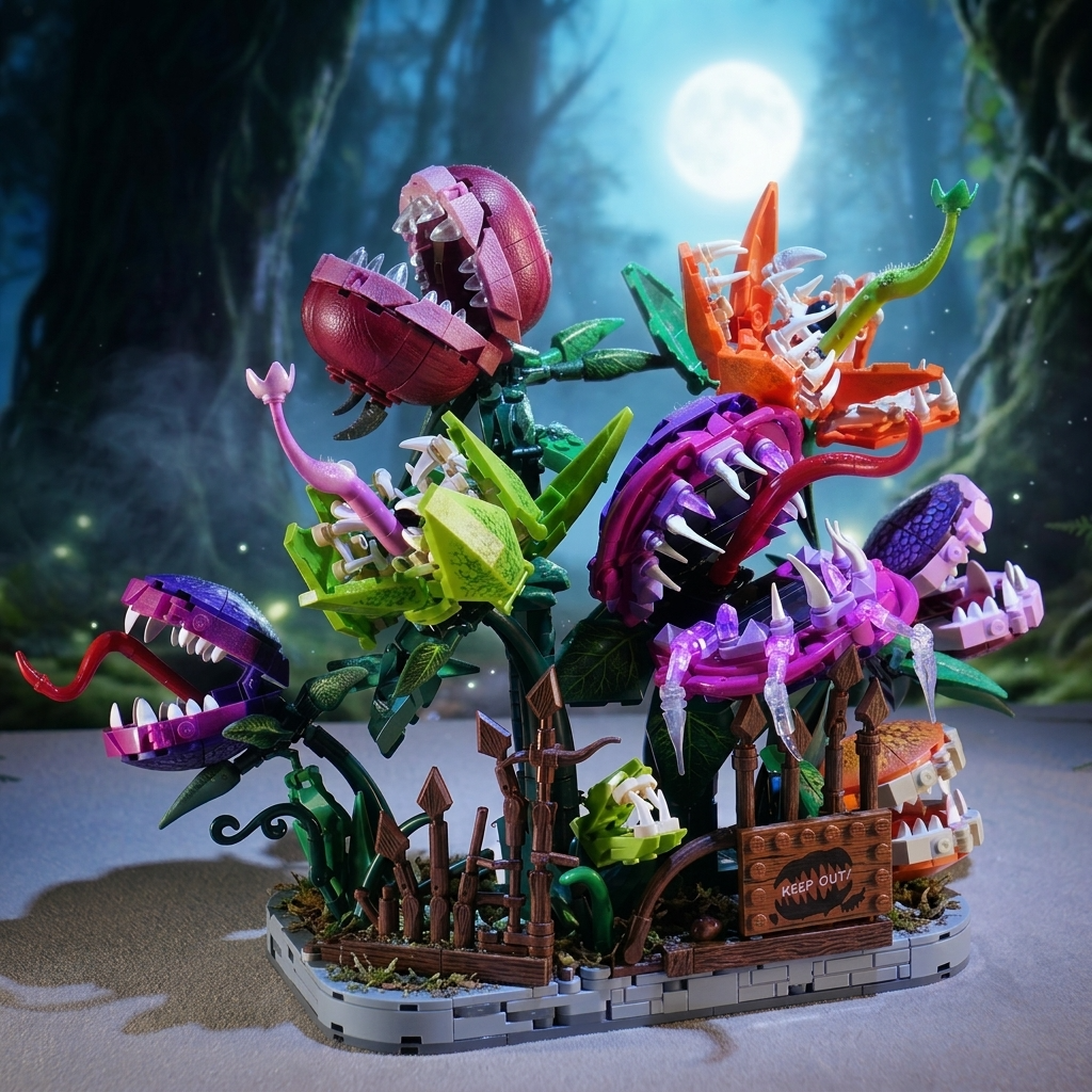 Maquette manoir des plantes carnivores