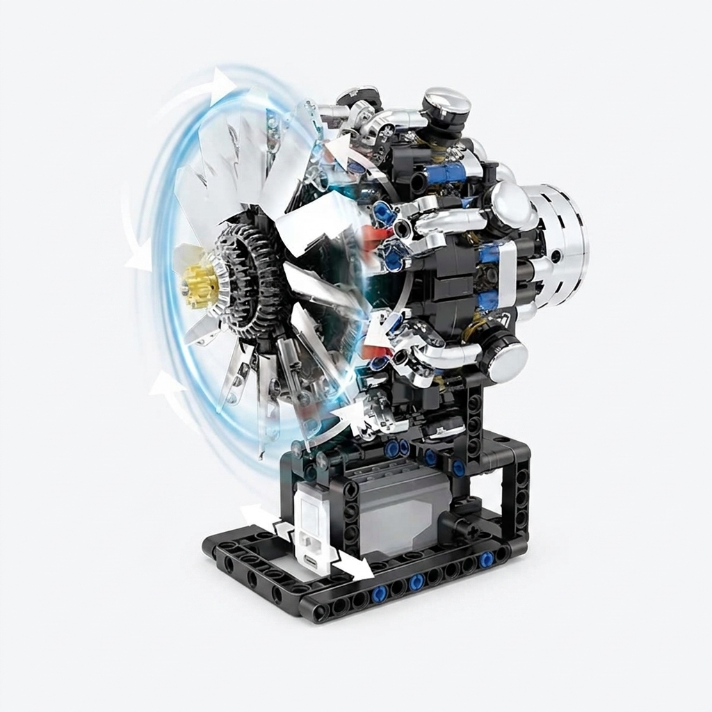 Maquette de moteur V8