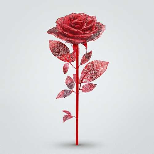 3D Rose puzzle
