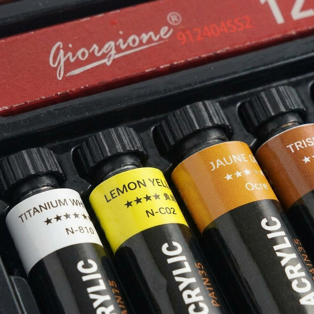 Coffret peinture acrylique 12 couleurs 12ml