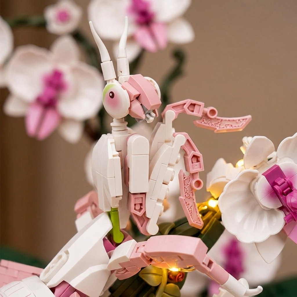 Maquette mante orchidée
