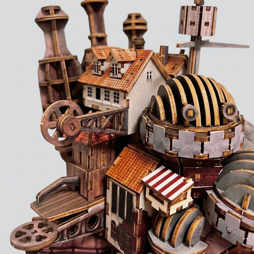 Maquette Château Steampunk