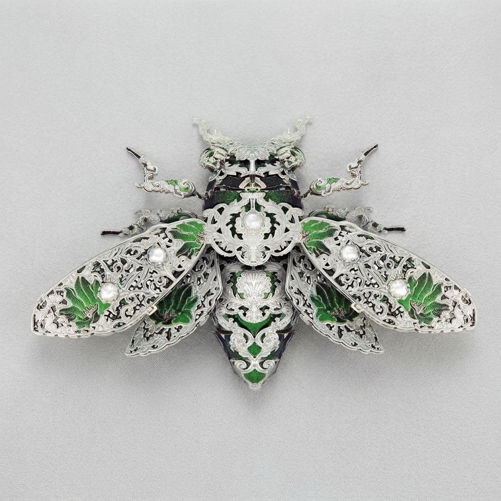 Maquette insecte métal