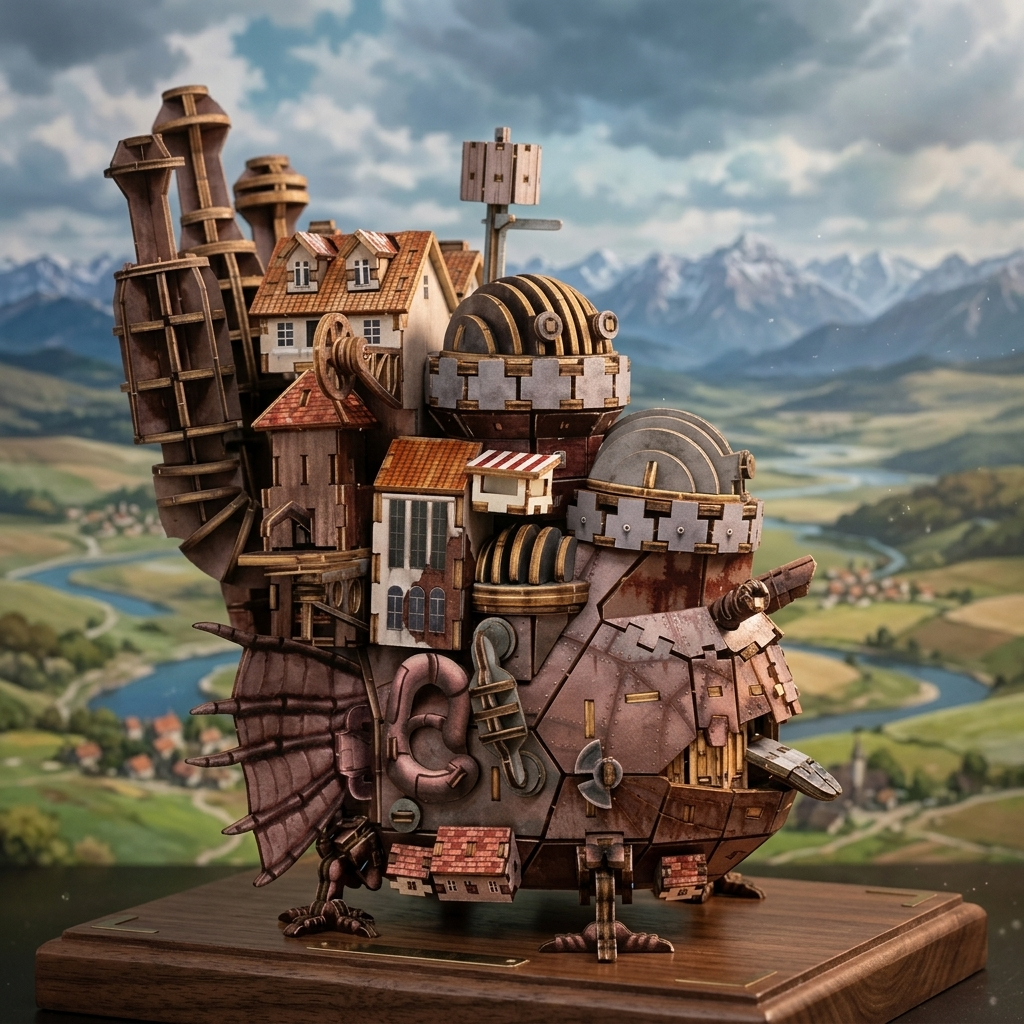 Maquette Château Steampunk