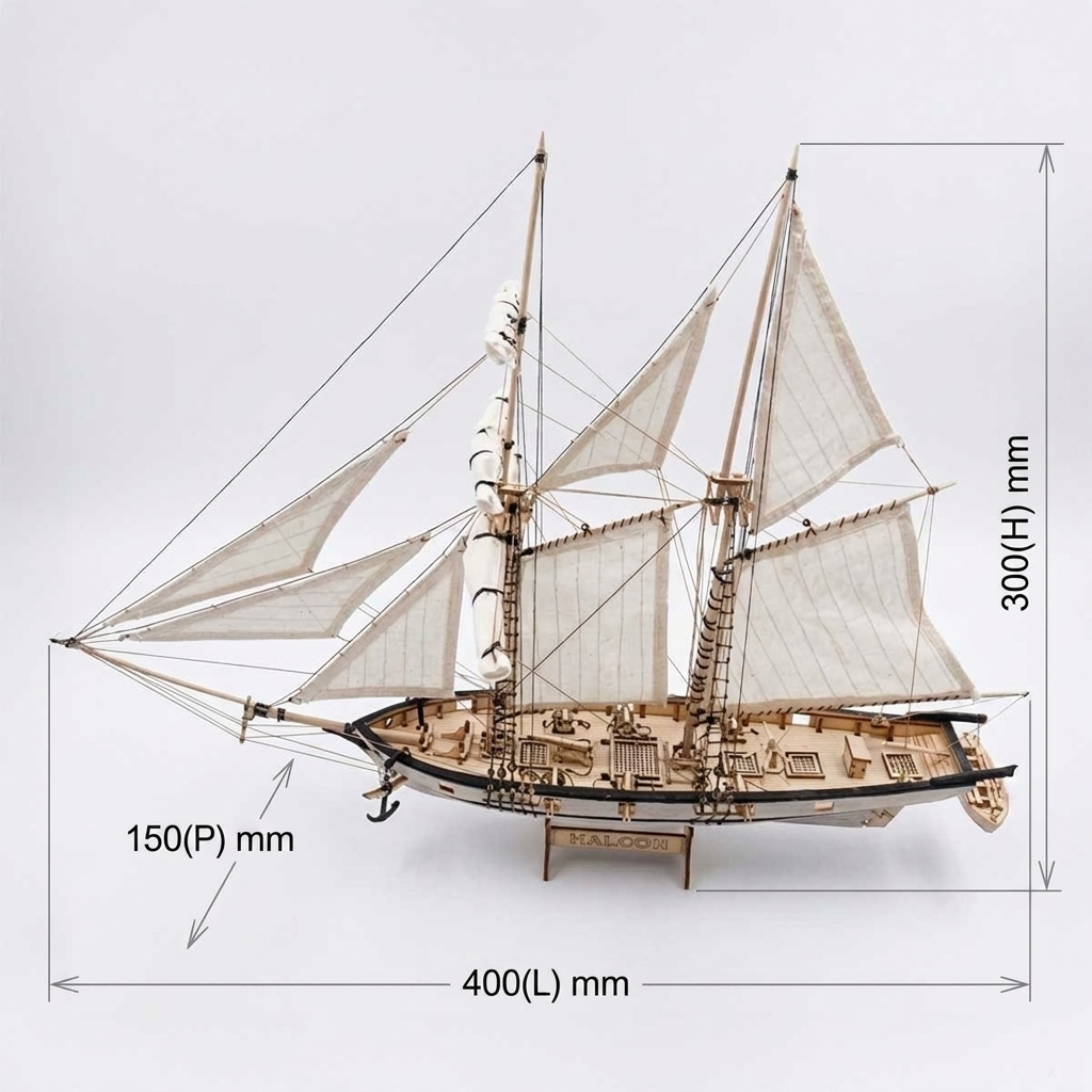 Maquette voilier bois