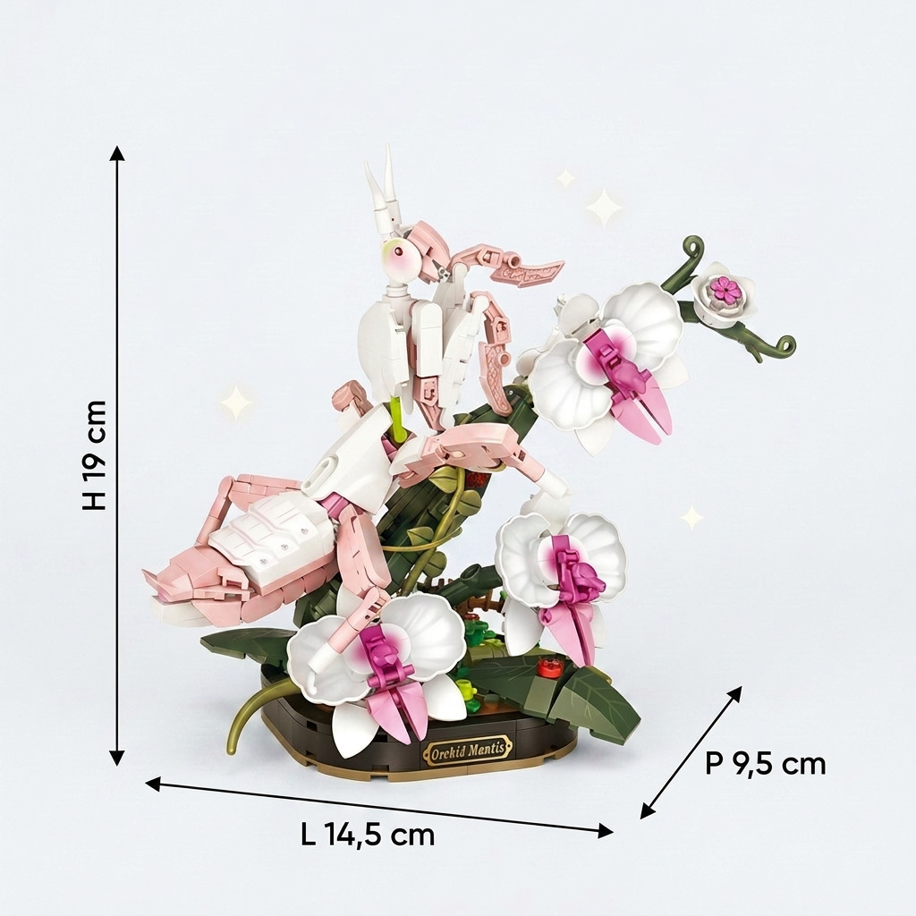 Maquette mante orchidée