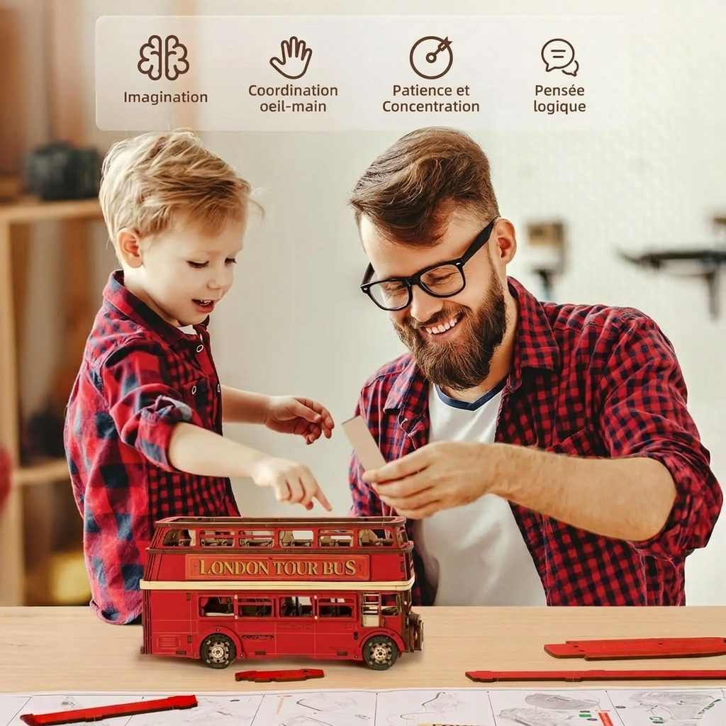London Bus 3D puzzle