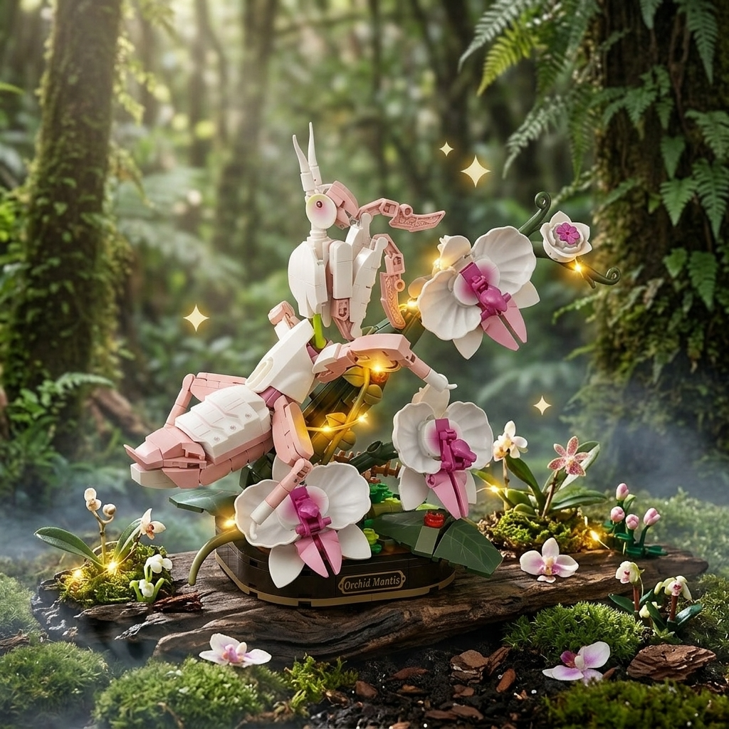 Maquette mante orchidée