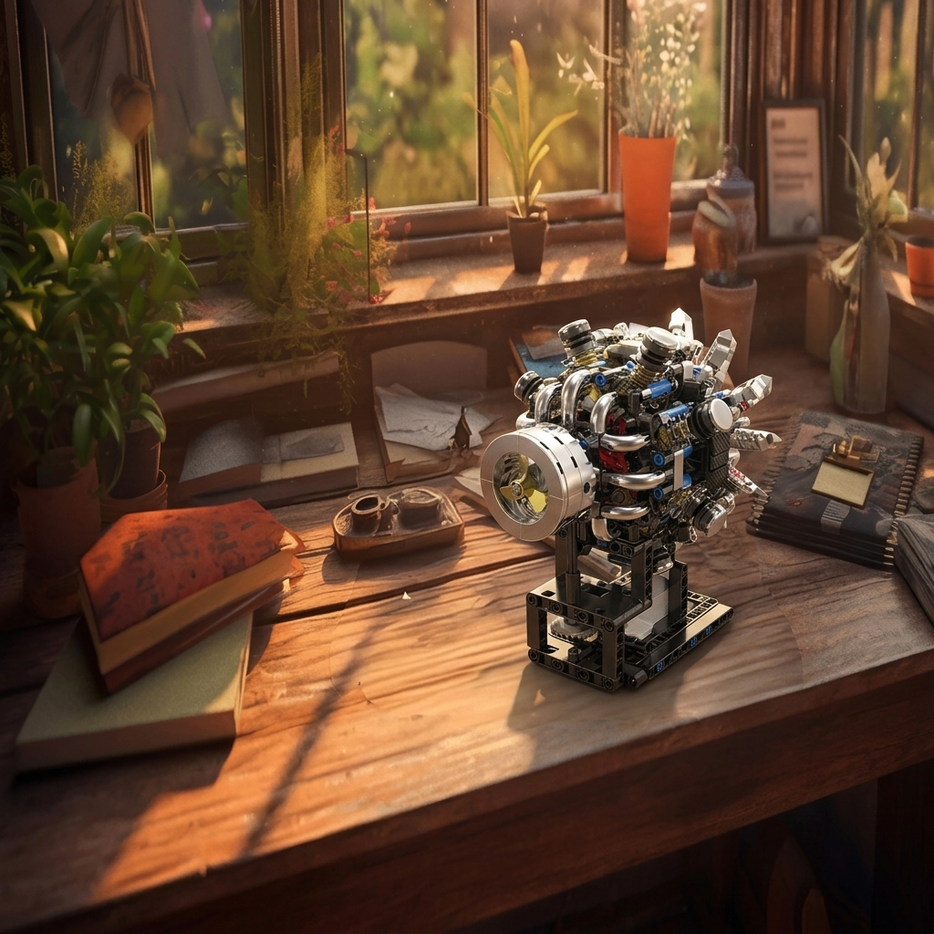 Maquette de moteur V8