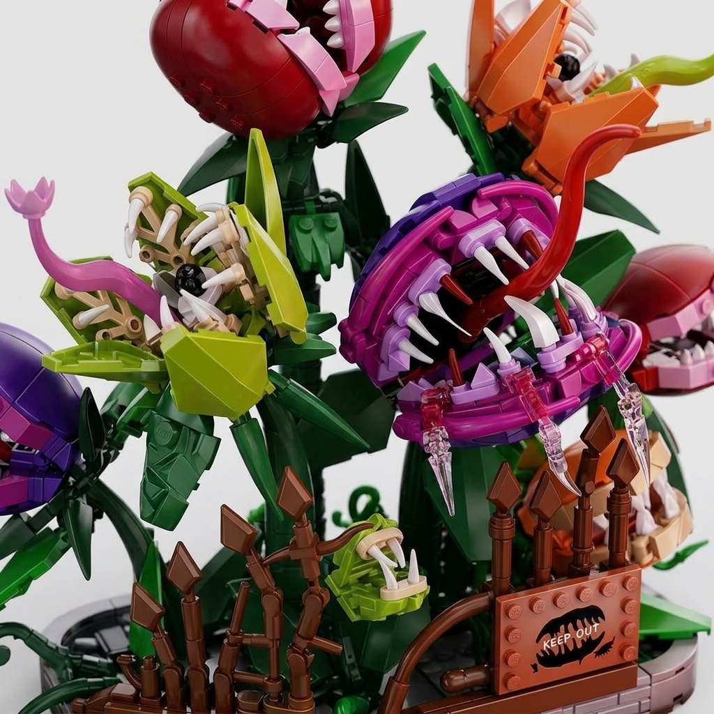 Maquette manoir des plantes carnivores