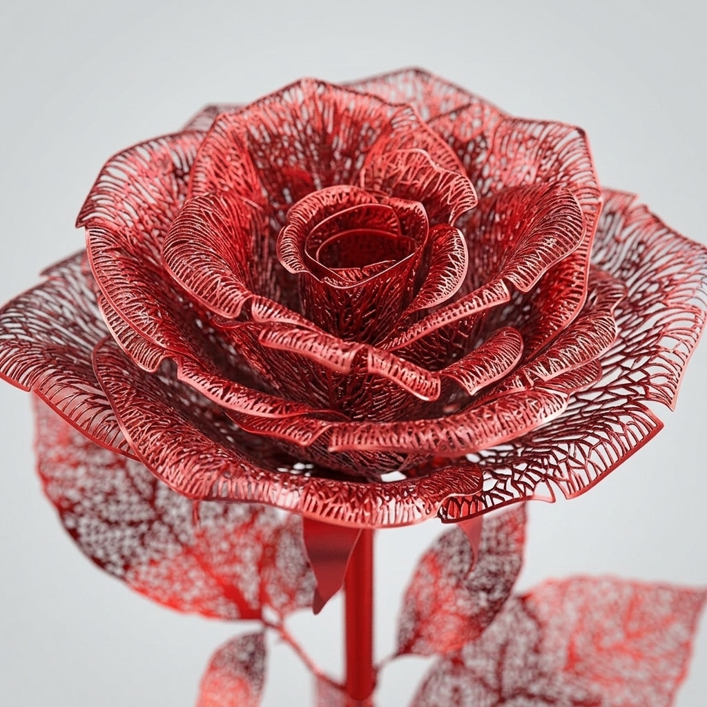 3D Rose puzzle