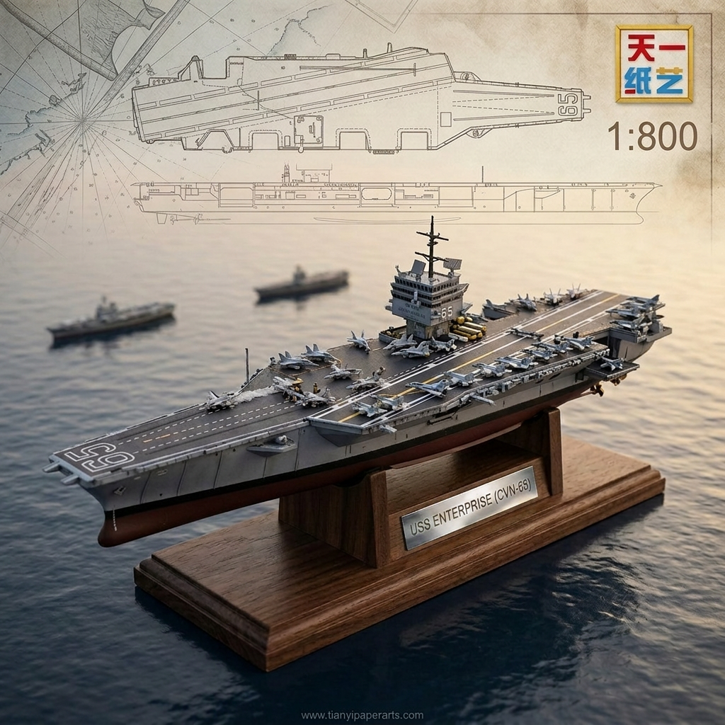 Maquette porte-avions USS Enterprise