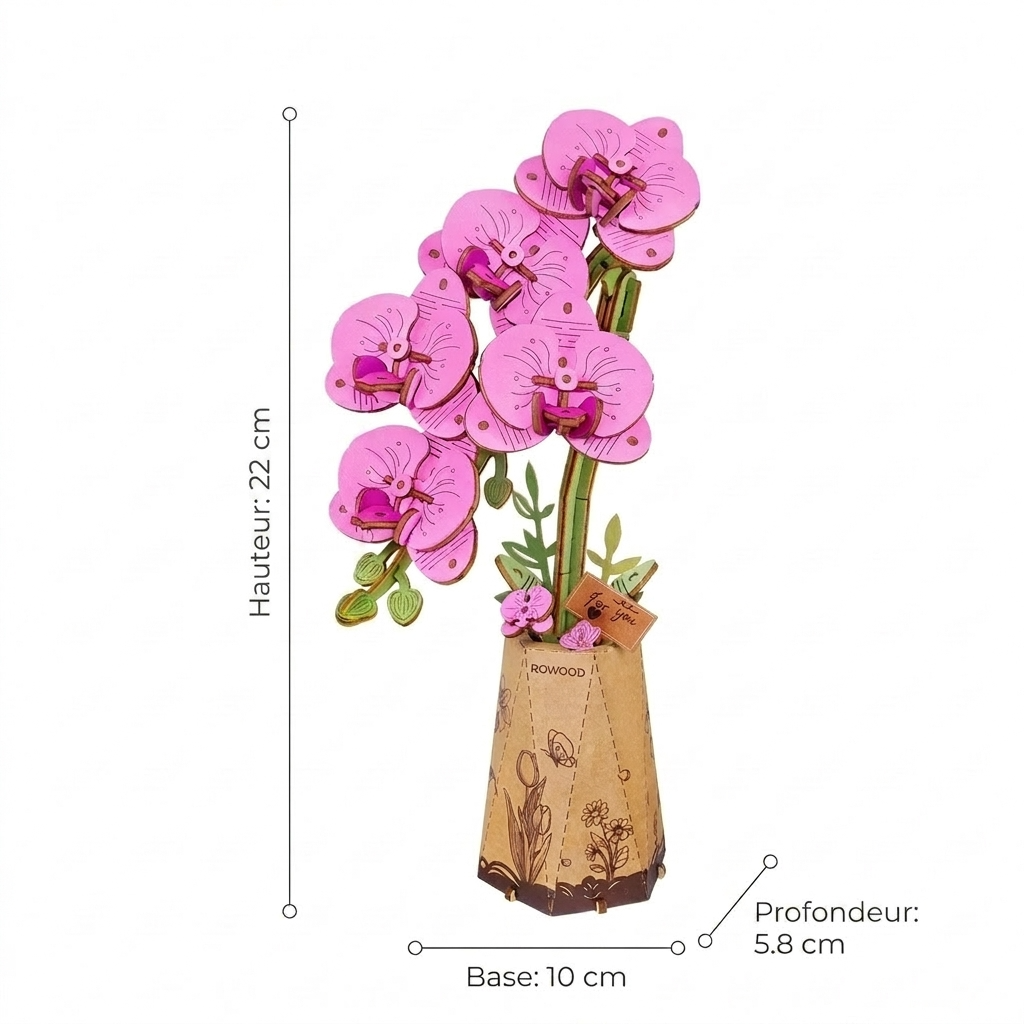 Puzzle Orchidée 3D