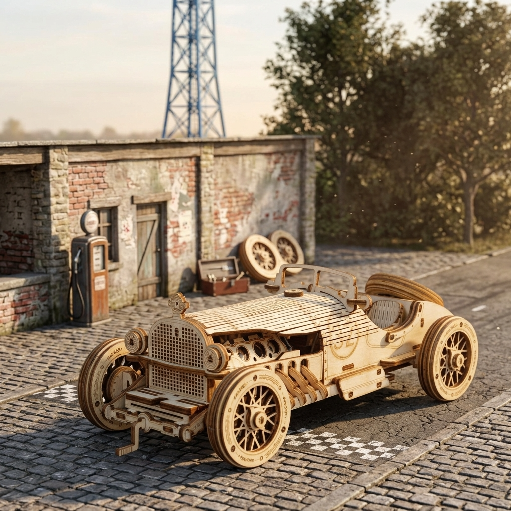 Maquette voiture de course ancienne