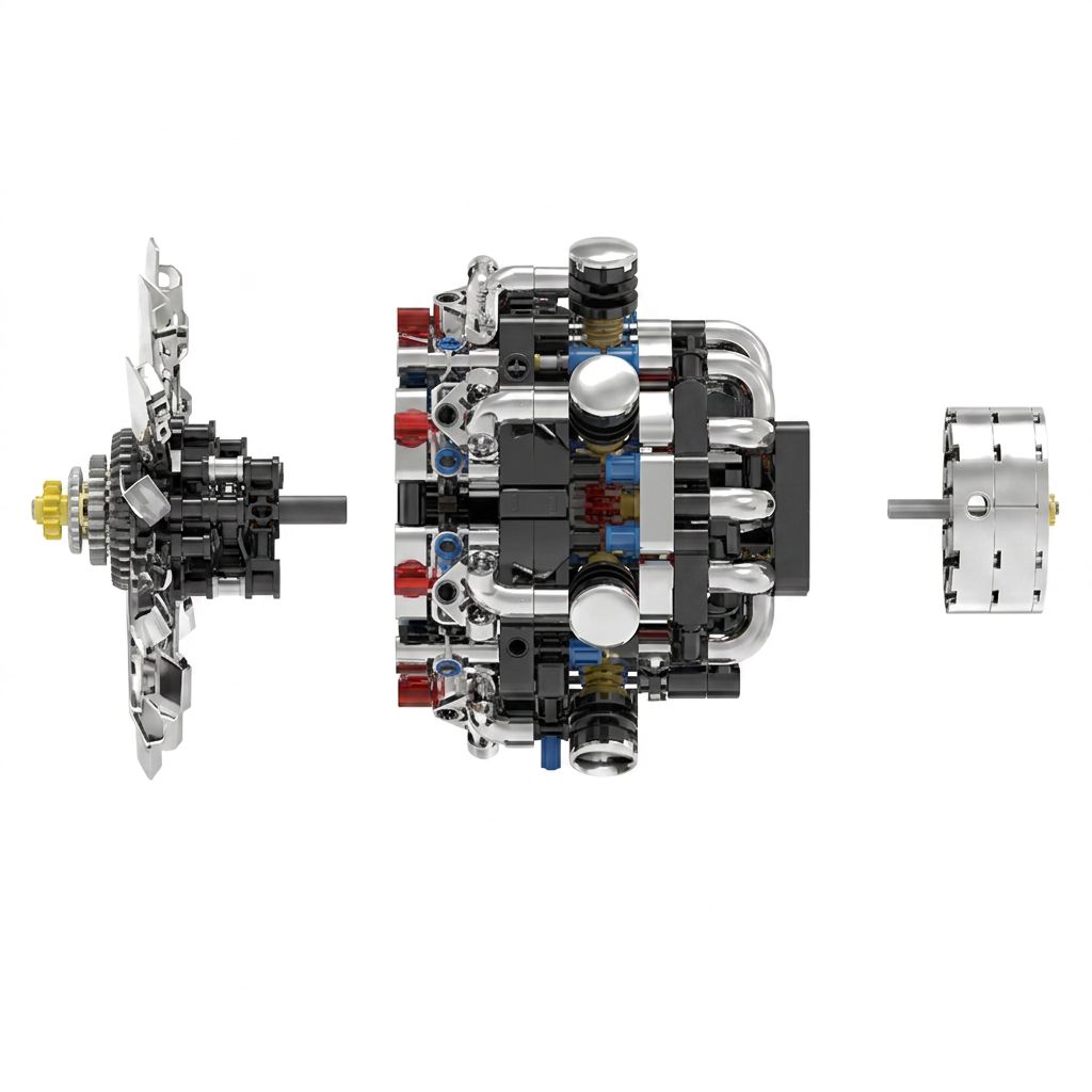 Maquette de moteur V8