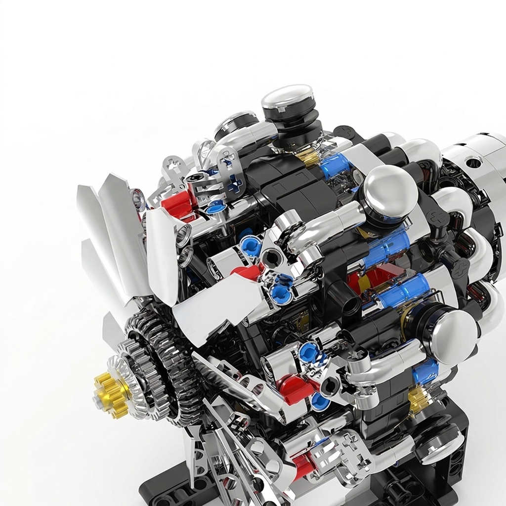 Maquette de moteur V8