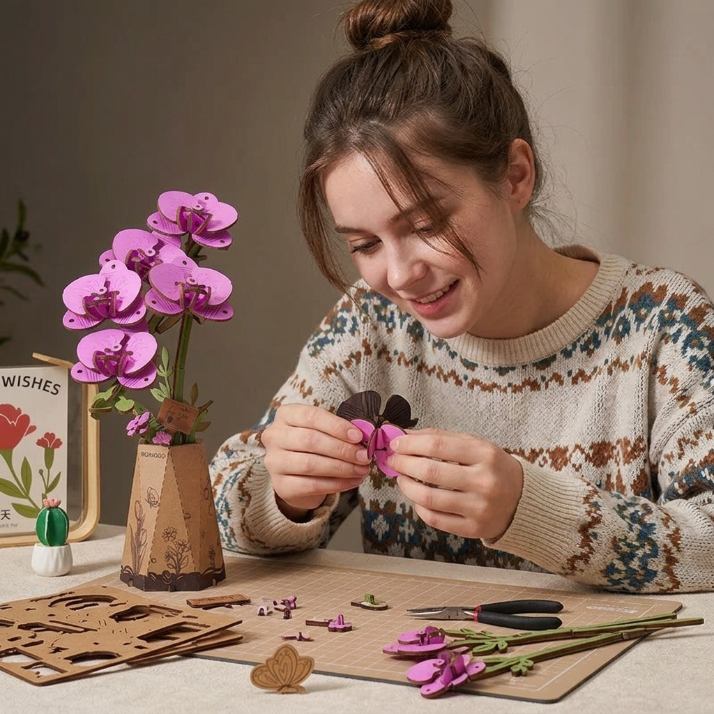 Puzzle Orchidée 3D