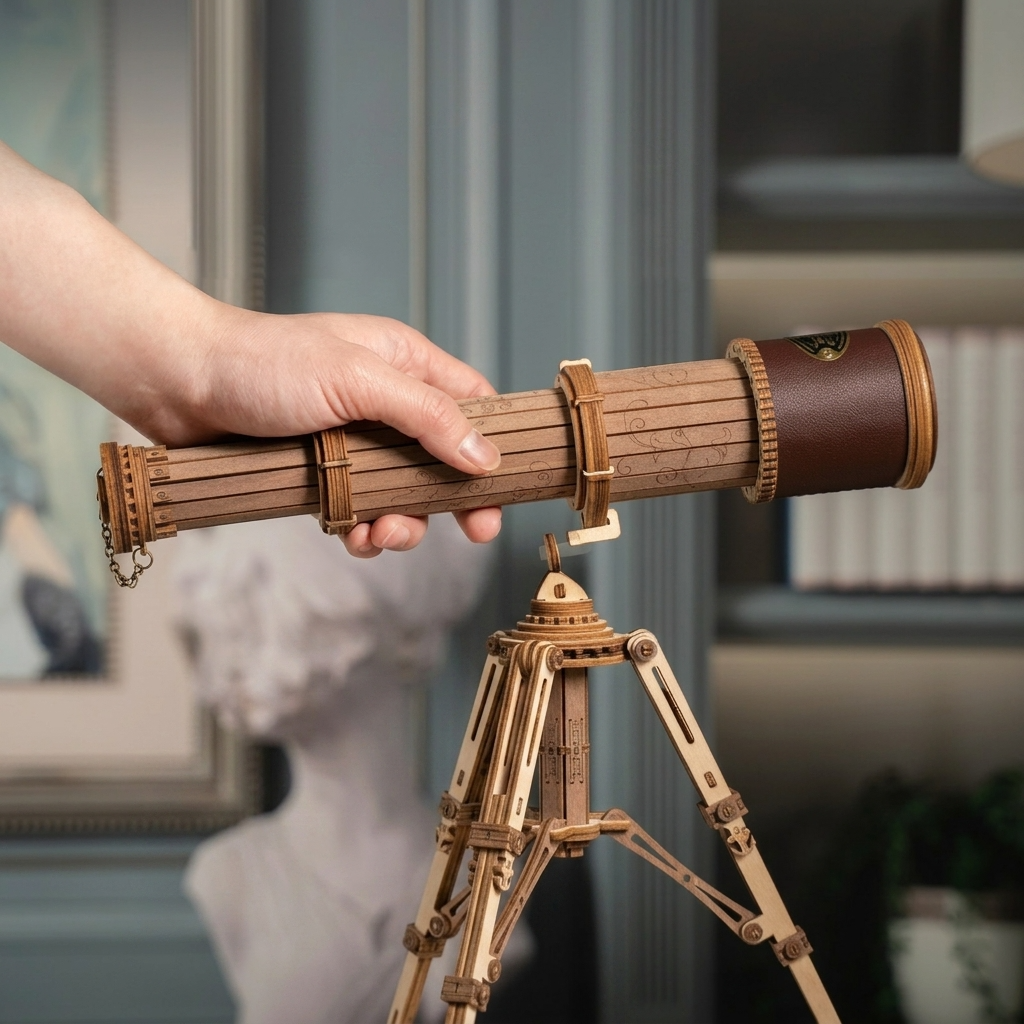 Téléscope en bois